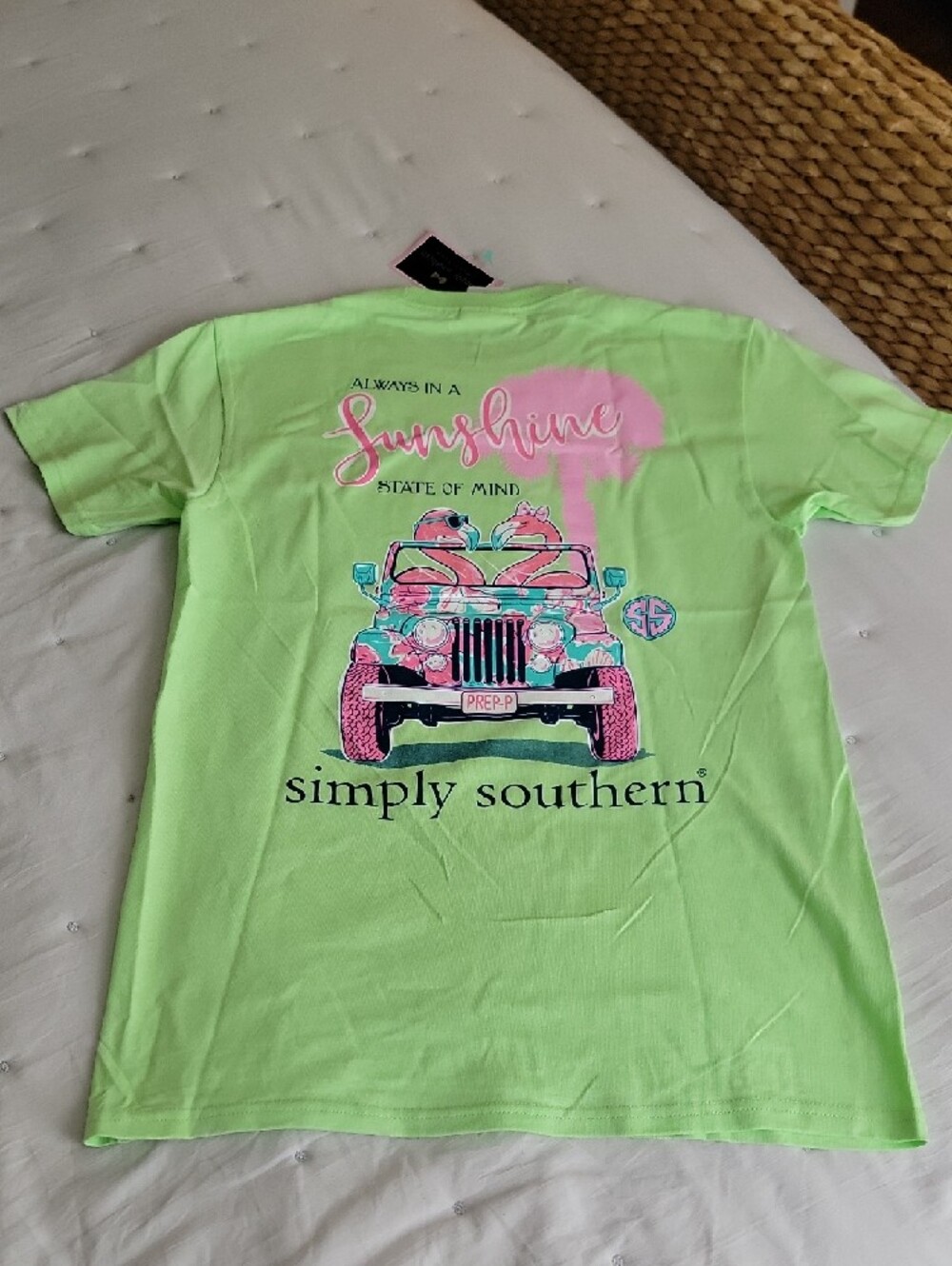 Simply Southern Bright Lime Short Sleeve Tee